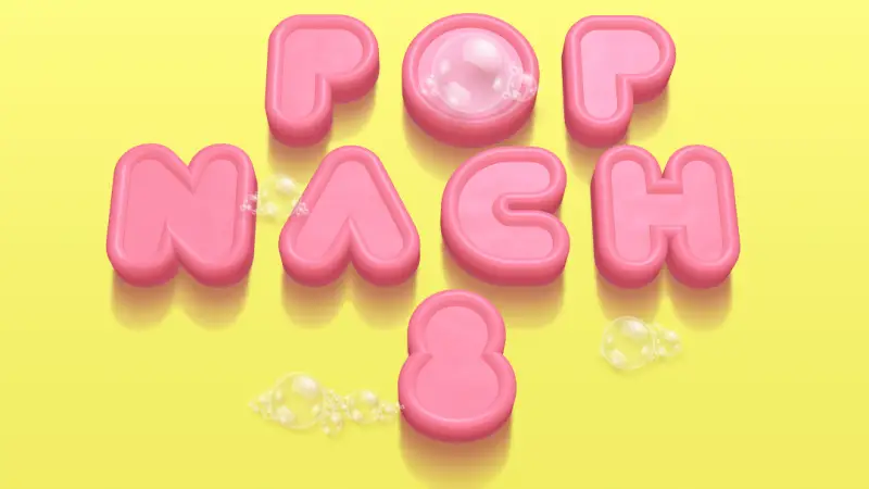 Pop-nach-Logo als Seife