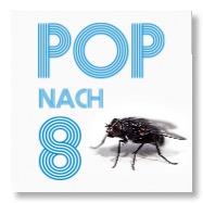 Pop-nach-8-Logo und eine Fliege