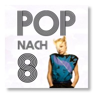 Pop nach 8 Logo und Sänger von A Flock of Seagulls