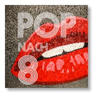 Lippen und das Pop-nach-8-Logo