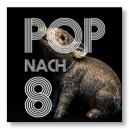 Pop-nach-8-Logo mit Schwein